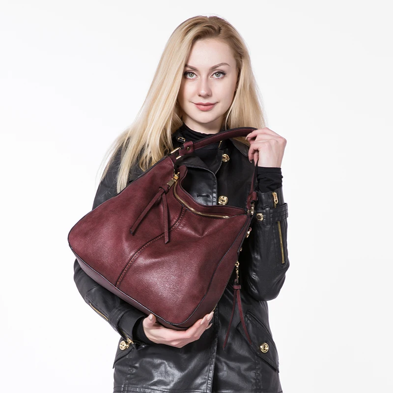  REALER handbags women shoulder crossbody bag female casual large totes high quality artificial leat - 32824729665