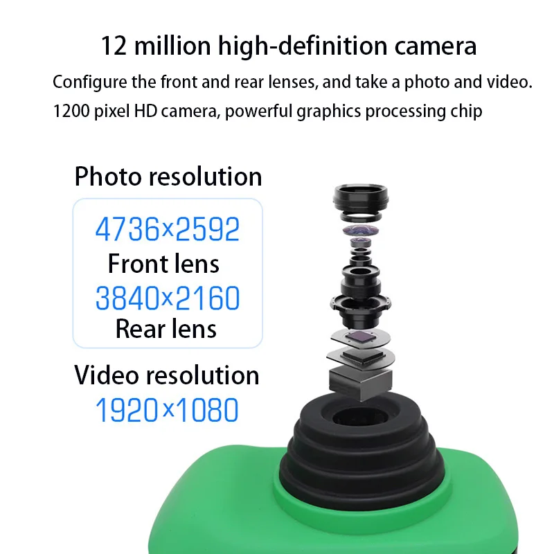 Мини цифровая зеркальная камера 1200 Вт HD видео двойная камера AI Интеллектуальная настройка детская камера игрушка