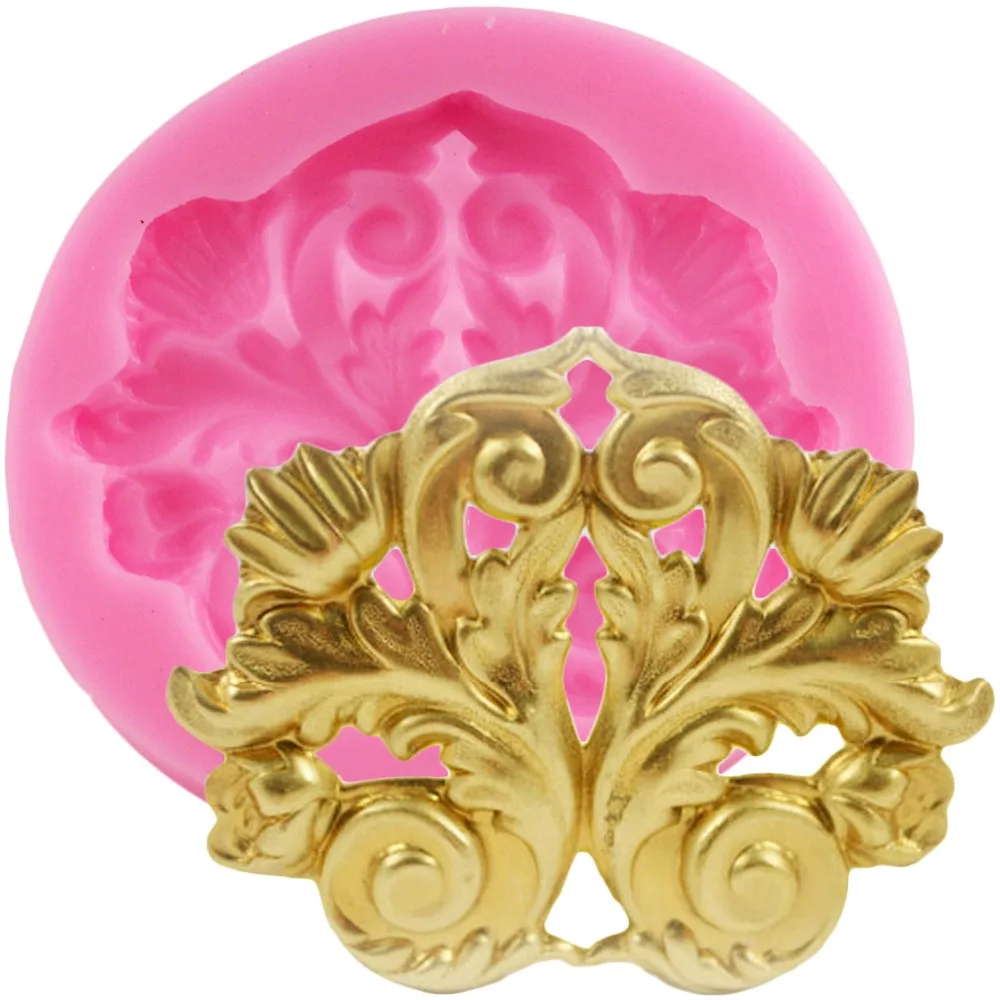 

Retro Relief Border Cupcake Decorating Tool Silicone Mold Chocolate Fondant Mould DIY Resin Clay Candy Molds Cake Baking Moulds