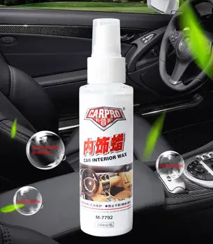 

100ml Car Interior Detailer Leather Surface Seat Polish Wax Inner Dashboard Cleaner