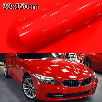 

Disassemble Gloss Red sticker Decoration Decor 30*150CM Anti-fouling DIY