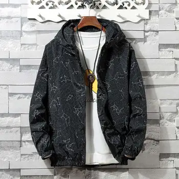 

zozowang Snowflake point Bomber Jacket Men Hip Hop Slim Fit Flowers Pilot Bomber Jacket Coat Men Hooded Jacket Plus Size XS-4XL