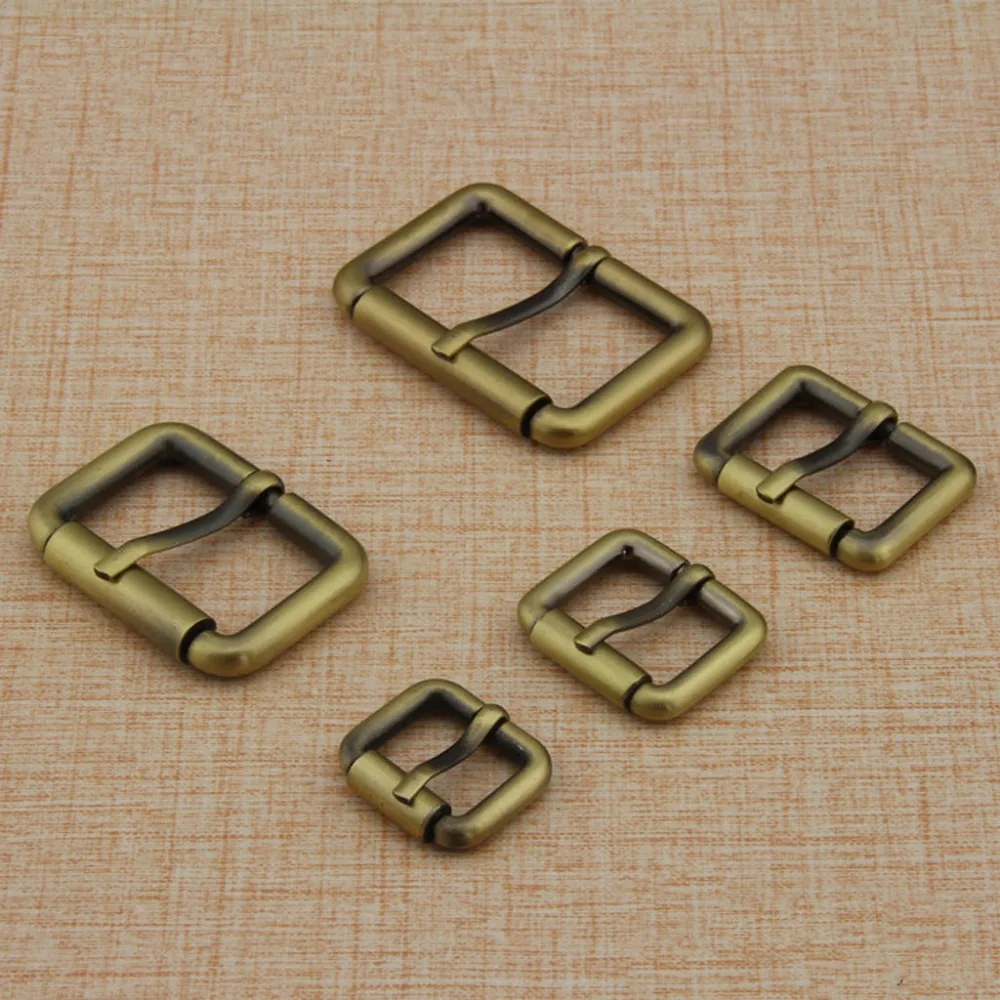 NEW 2Pcs Solid Brass Leathercraft Belt Bag Buckles High Quality DIY in