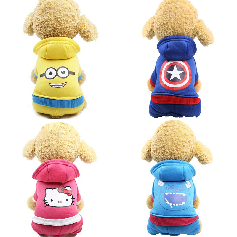 

Winter Warm Pet Dog Clothes Four-legs Hoodie Small Dogs Sweaters For Dog Puppy Chihuahua Coats Jackets Pet Clothing XS-XXL