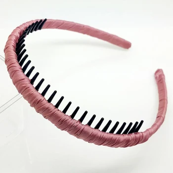 

6pcs Women New Satin Hair Hoop Hairband Headband Hair Accessories Purple/Blue/Black/Pink/Wine Red/Coffee Color