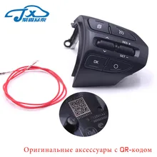 Jxzt botão de volante, para kia k2 rio 2017 2018 rio x line botões bluetooth telefone de controle de cruzeiro volume