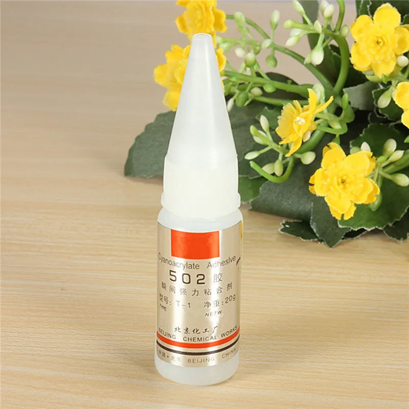 

1Pcs New 502 SuperGlue Instant Quick-drying Glue Cyanoacrylate Adhesive Strong Bond Fast For Leather Rubber Metal