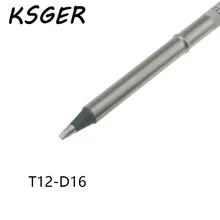 KSGER Black AX-grade T12-D16 T12 Электрический паяльник для STM32 OLED T12 паяльная станция контроллер температуры