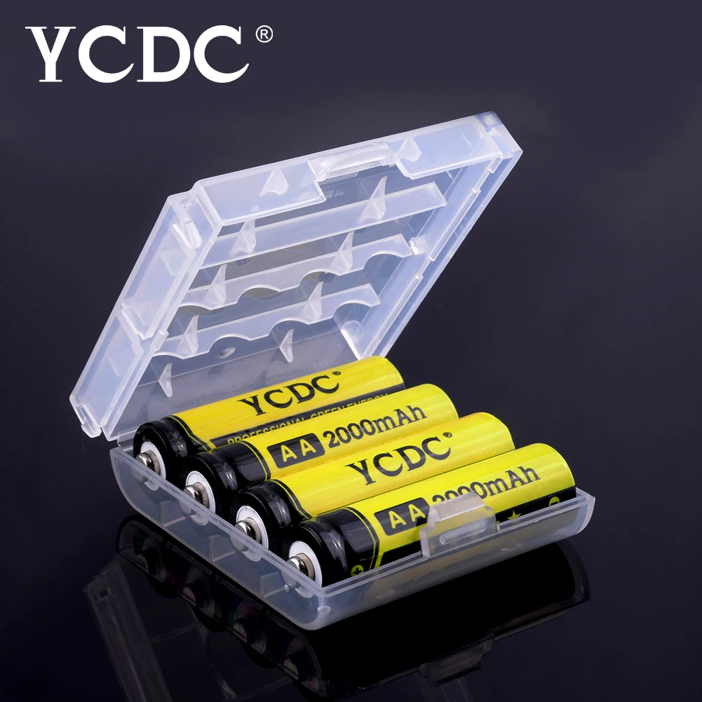 Аккумуляторные батарейки AA 1 2 в ni mh 2000 мАч NIMH для фотоаппарата с коробкой YCDC