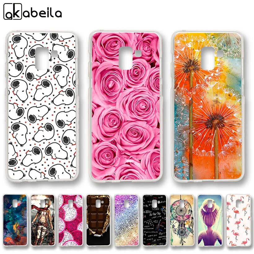 

AKABEILA Soft TPU Phone Case For Samsung Galaxy A7 2018 Duos dual-SIM A730F (Global Single-SIM) A730F/DS (Global Dual-SIM) Cover