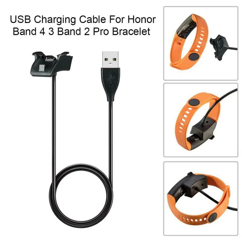 

1m Universal Smart Watch Charger USB Charging Cable Cradle Dock Charger for Huawei Honor 4 Standard Edition/Band 2 Pro/ Honor 3