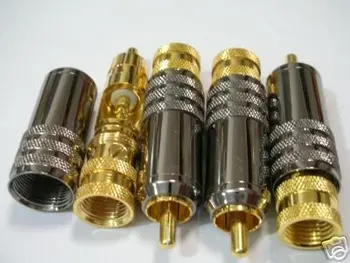 

Interconnect Audio Stereo Precision RCA LOCKING Adapter CONNECTOR PLUG 65#
