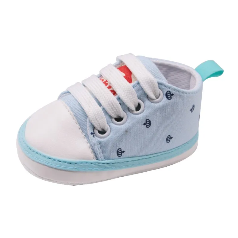 

19 New Crown Printed Canvas Shoes With Casual Shoes Baby Toddler Shoes Boy Baby Girl Shoes