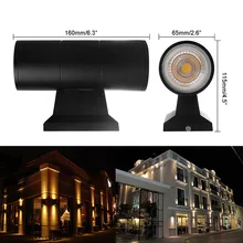 2 uds arriba y abajo, lámpara de pared Led IP65 iluminación al aire libre luces de porche Led 6W decoración Industrial lámpara Buitenverlichting