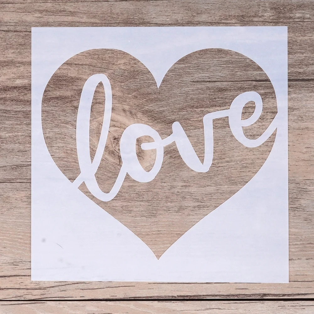 

13 cm DIY Craft Layering Love Stencil For Wall Painting Scrapbooking Stamping Album Decorative Embossing Paper Cards for Wedding