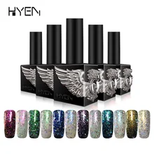 

15ML HYEN UV Long Lasting Soak Off Nail Gel Polish Semi Permanent Acrylic Pigment Gel Gel Top Coat