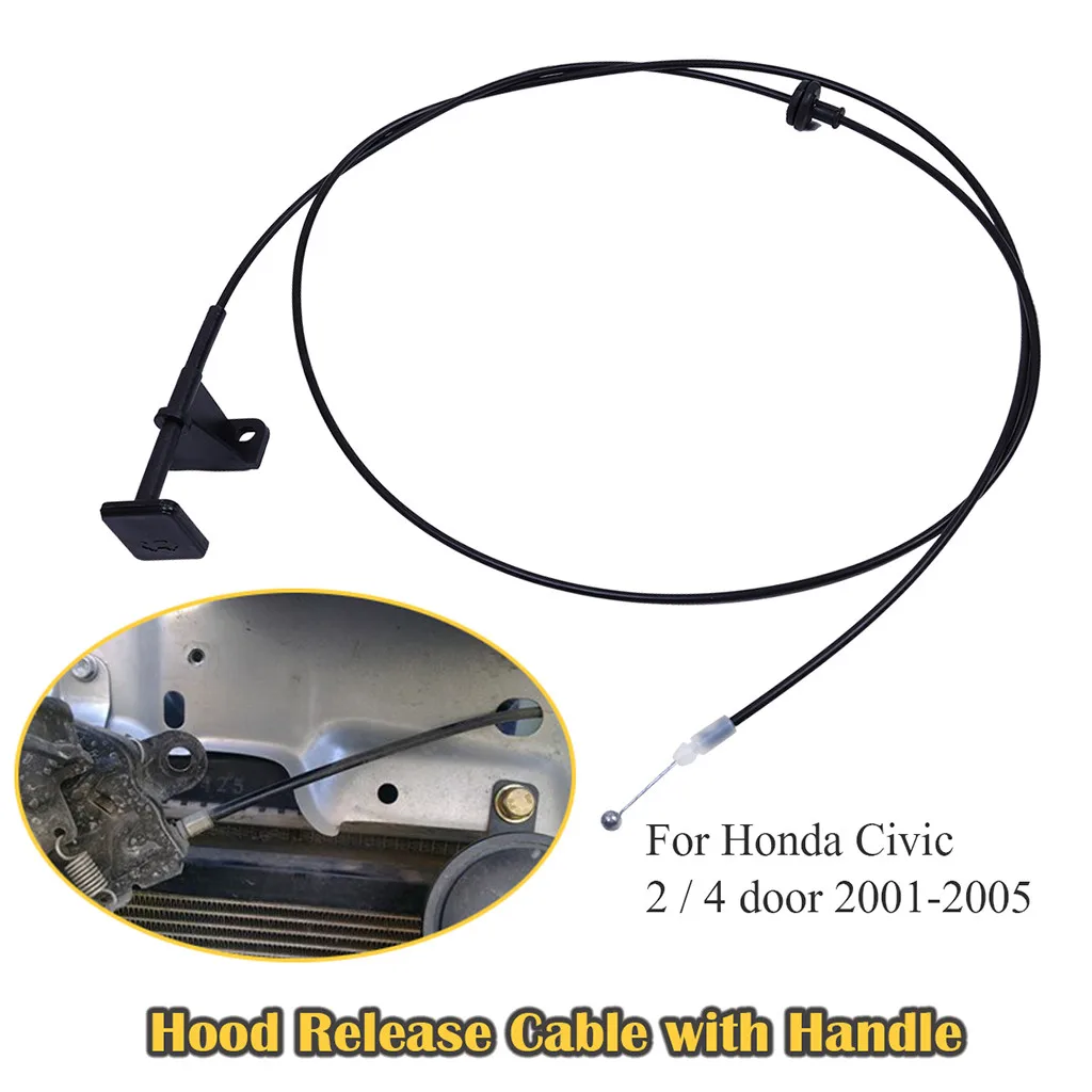 Aftermarket Replacement Hood Release Cable with Handle 74130 S5D