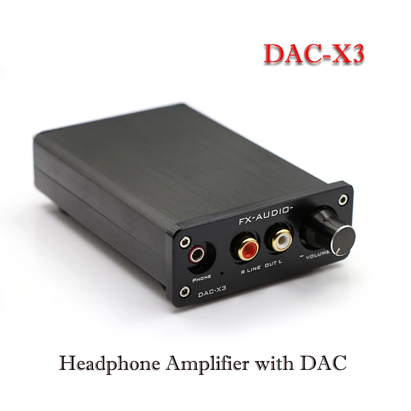 FX-Audio DAC-X3 Hifi Headphone Amplifier Audio Decoder Amp Mini USB DAC Audio Amplifier Headphone Portable Power Amplifier