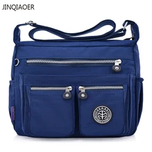 JINQIAOER женские сумки нейлоновые сумки через плечо сумки-мессенджеры брендовые дизайнерские женские сумки через плечо Bolsa