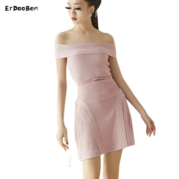 

ERDAOBEN women's sexy Bandage Dress A-line Mini Dress Vestidos Evening Party Dresses Clubwear dress H4265