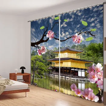 

Curtains Luxury Blackout 3D Window Curtains For Living Room Bedroom Drapes cortinas Rideaux Customized size Scenic Spot print