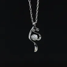 LASAMERO Halo 0.116CT 18k Gold Round Cut Square Center Pave Set Natural Diamond Pendant Necklace Chain Women Fine Jewelry
