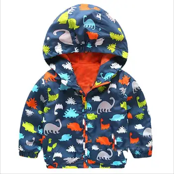 Cute Dinosaur Spring Kids Jacket Baby Boys Outerwear Coats  Long Sleeve Toddler boys Outerwear jacket coat