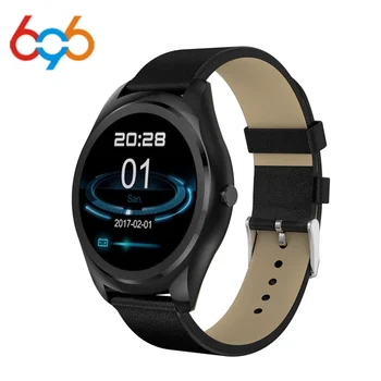 

696 Replacement Leather Wristband Watch Band Strap for Q8 N3 Pro Fitness Sleep Heart Rate Tracker Smart Watch
