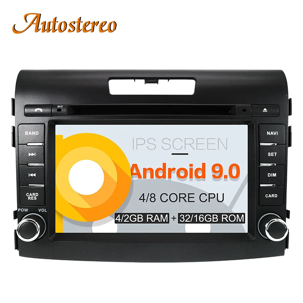 

Android 9 Car DVD Player for Honda CRV 2012-2016 GPS navigation stereo head Unit 2 DIN Radio tape recorder multimedia player IPS