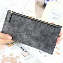 2019 Ladies Scrub Matte Leather Long Wallet Women Brand Fashion Card Holder Coin Purse Women Zipper Purse Clutch Money bag 2019 Ladies Scrub Matte Leather Long Wallet Women Brand Fashion Card Holder Coin Purse Women Zipper Purse Clutch Money bag