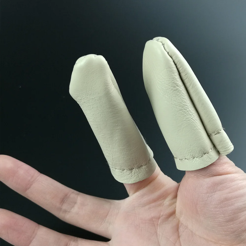 

Hot Sale 5 Pairs Thumb Index Finger Protector Leather Needle Felting Thimble Guard Hand Craft Embroidery Sewing Tool