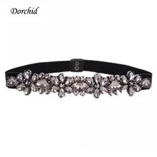 Dorchid Luxury Cummerbunds 4 Floal Beaded Floral Belts Crystal Free Waist Sash for Dresses fajas Belts High Quality DF103