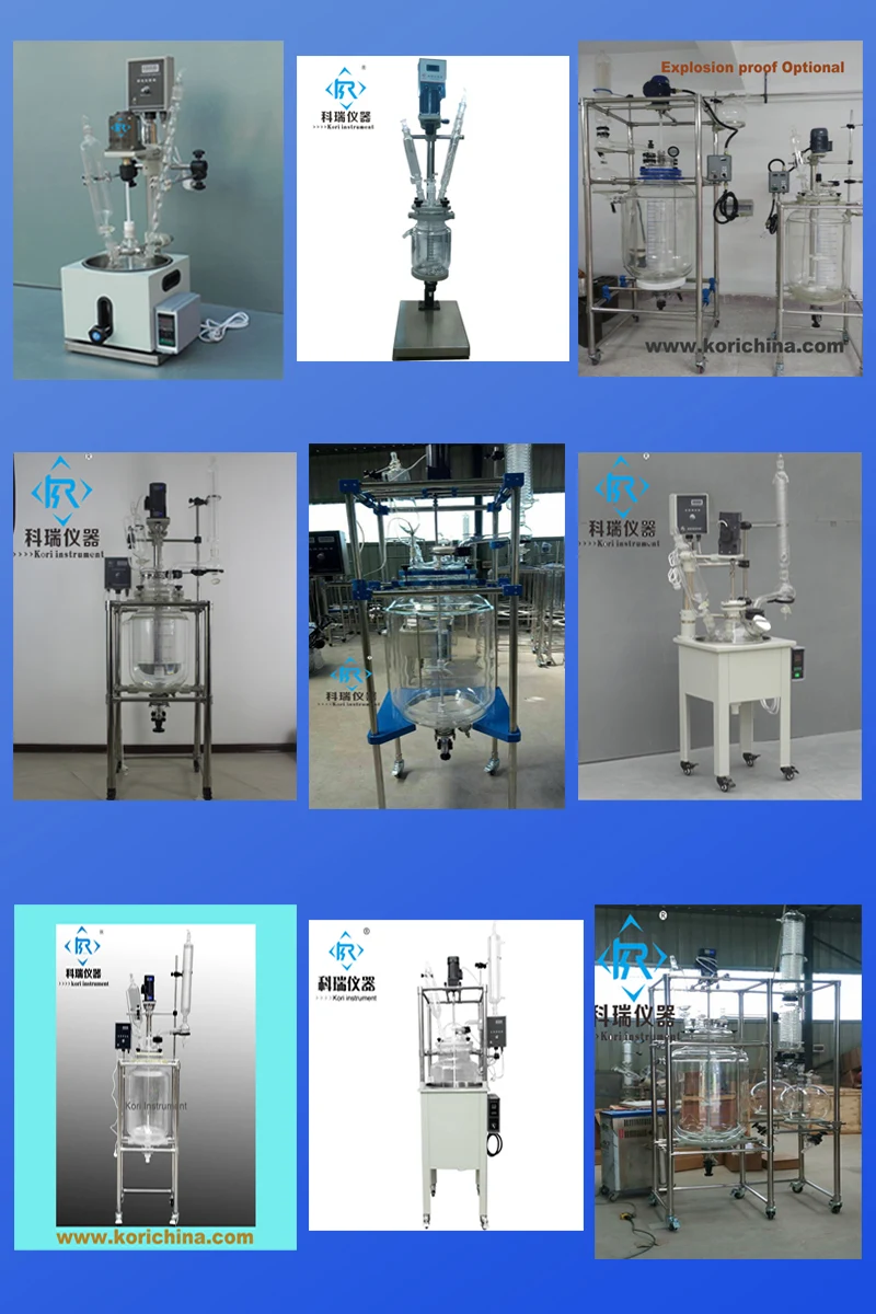 3L рефлюкс и Дистилляция мобильный смешивающий стеклянный химический реактор химический агитированный бак