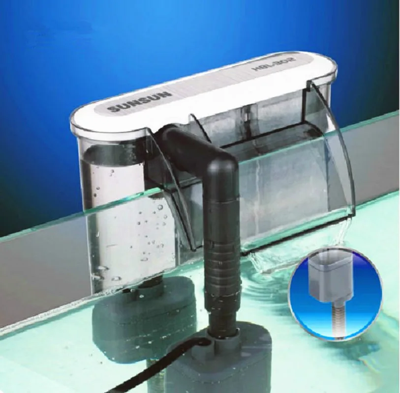 

3W External Aquarium Filter Box Waterfall Water Pumps Active Carbon Sponge Board for Fish Tank External Aquarium Filter Skimmer