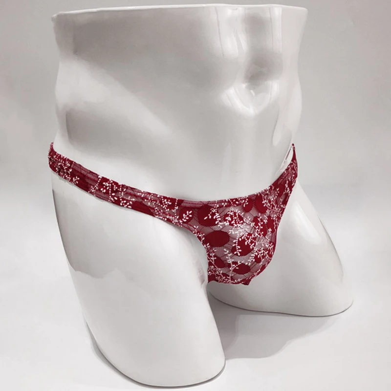 

Lace See Through Gay Mens T-Back Thongs G-string Sexy Sissy Erotic Underwear T Back Underpants Panties Fashion Lace Bikini