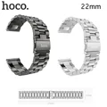 HOCO 22mm 3 Perlen Edelstahlarmband für Xiaomi Huami AMAZFIT Sport Smart Uhr Band|stainless steel strap|steel strapstrap for -