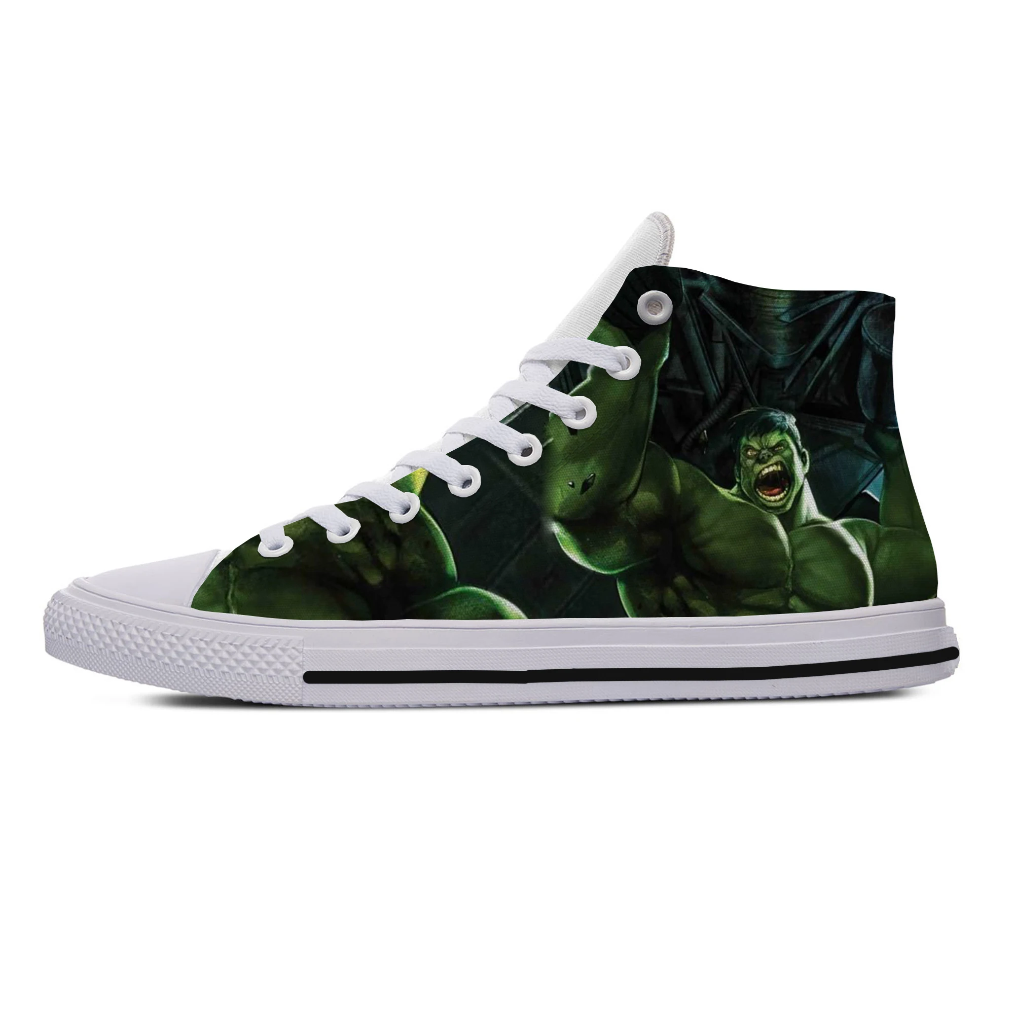 

Movie Avengers Superhero Thanos Hawkeye Hulk Breathable High Top Canvas Fashion Lightweight Shoes Sneakers for Women Men