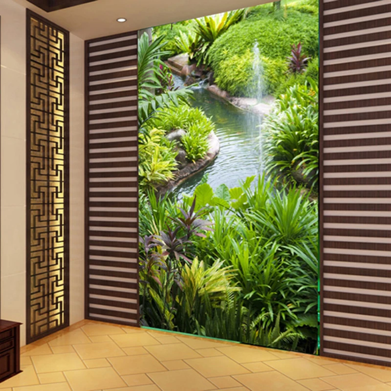 Customized Large Mural Wallpaper Natural Scenery Wall Paper For