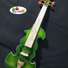 Красивая модель 4/4 5 струн электрическая скрипка+ акустическая скрипка#7513