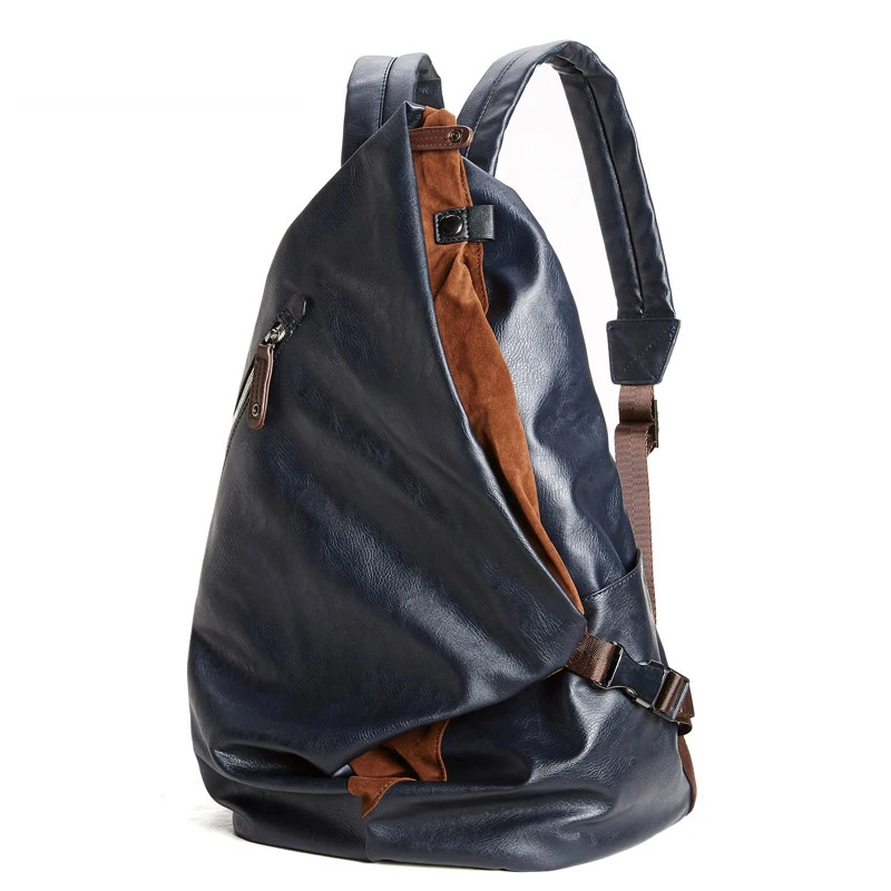 

Fashion Brand Backpack Men PU Leather Vintage Travel Men Bag pack for Teenagers Youth Mochila Masculina