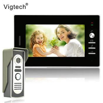 

Vigtech 7 inch LCD Color Video door phone Intercom System Weatherproof Night Vision Camera Home Security FREE SHIPPING