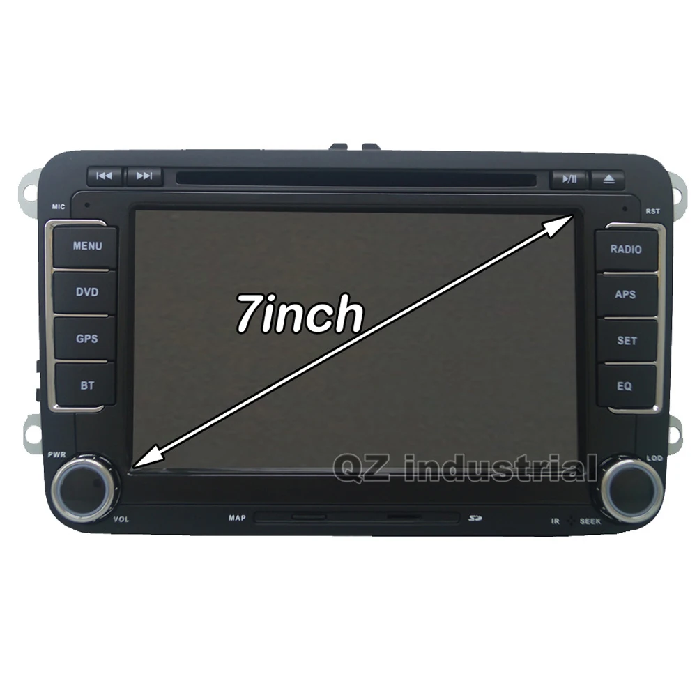 Excellent QZ industrial rns510 2din 7inch Car DVD player for VW JETTA PASSAT/B6/CC GOLF 5/6 POLO Touran Tiguan Caddy SEAT with Wifi GPS 3G 1