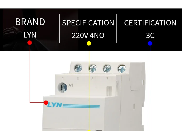 4P контактор переменного тока 16A бытовой контактор переменного тока 24v 110v 220V 240V 400V~ 4NO 4NC 2NO2NC 3NO1NC 50/60 Гц 35 мм din rail CT1-25 нового типа