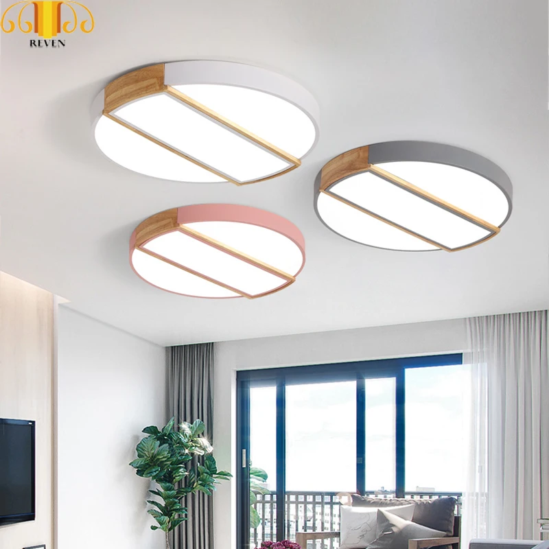 

REVEN Modern Iron Acryl Colorized Round 5cm Super Thin LED Lamp.LED Lights.LED Ceiling