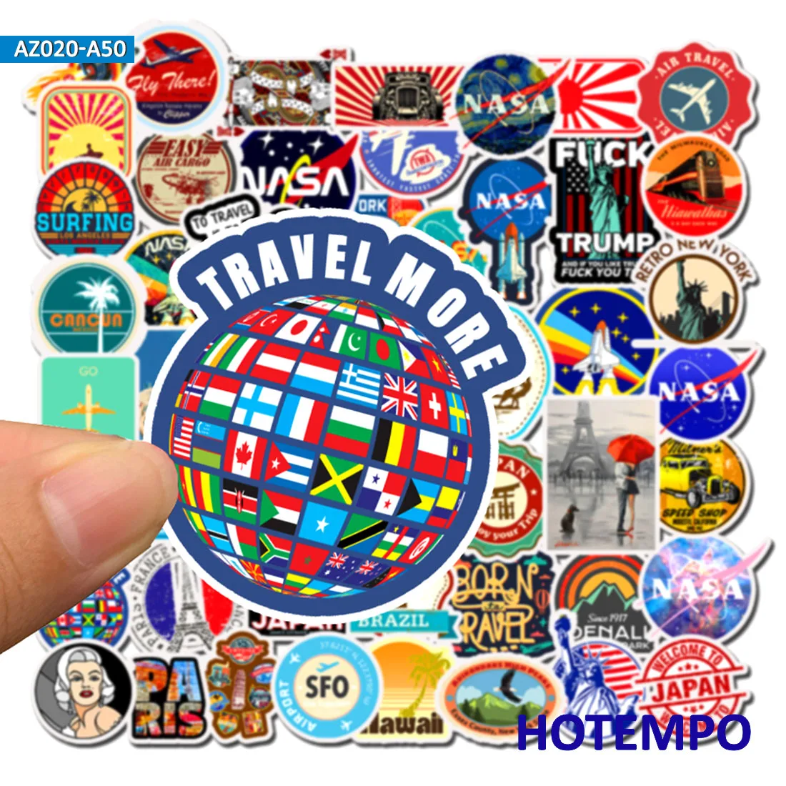 50pcs Travel Decorative Adhesive Stickers DIY Mobile Phone Laptop Luggage Suitcase Guitar Skateboard Fixed Gear Decal Stickers 50pcs Travel Decorative Adhesive Stickers DIY Mobile Phone Laptop Luggage Suitcase Guitar Skateboard Fixed Gear Decal Stickers