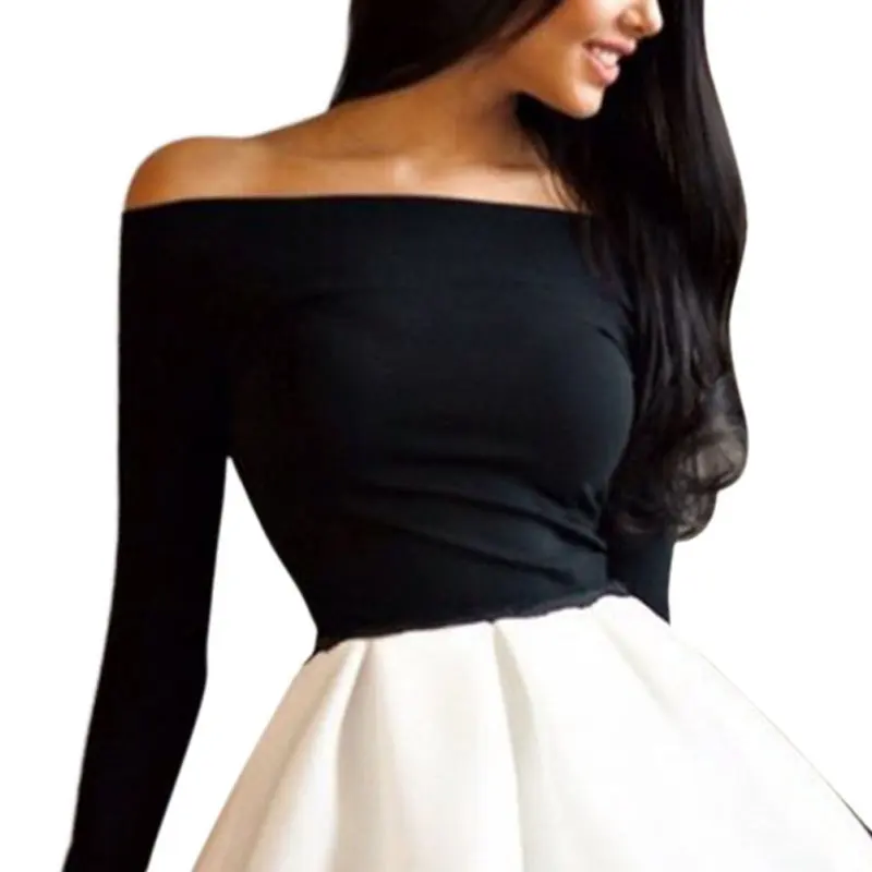 النساء اللباس قبالة الكتف ضمادة Bodycon النساء ضئيلة حزب Clubwear مثير اللباس Vestidos حزب فساتين جديد