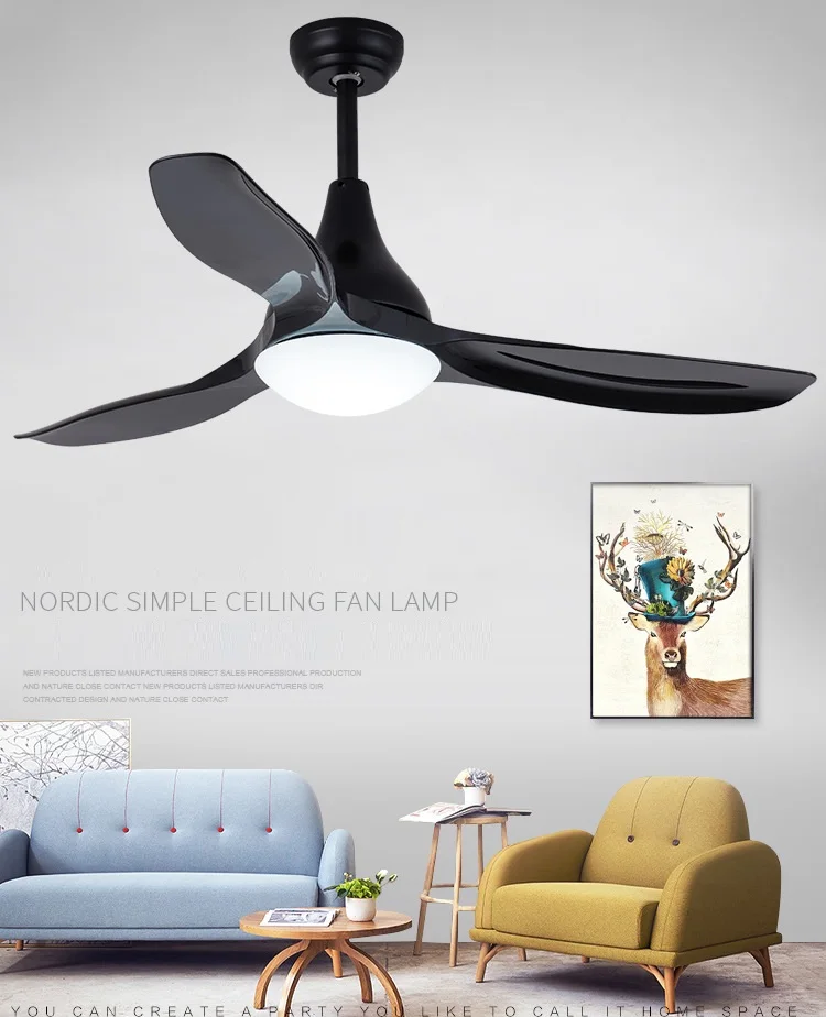 

Four seasons frequency conversion fan pendant lamp 48/56 inch Led remote control ceiling fans living room bedroom fan chandelier