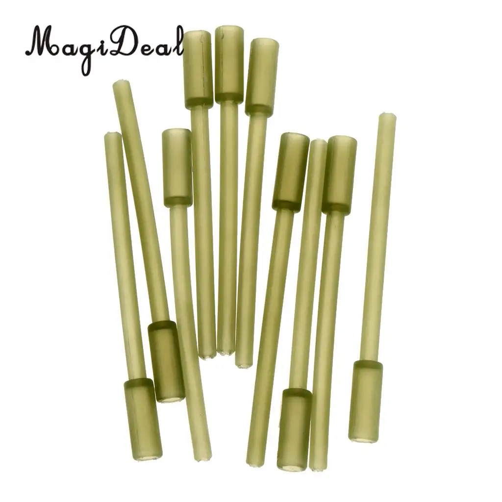 MagiDeal 10/20/30pcs Plastic Angling Supplies Plastic Inline Carp Coarse Lead Mould Inserts Tubes 60mm Fishing Tools