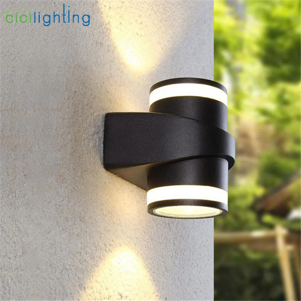 

Modern industrial black 5W 10W outdoor wall lmap, Waterproof Outdoor wall lighting,Led wall light, balcony led up down wall lamp