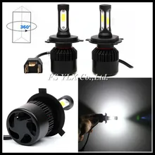 72 Вт H4 привет/lo H4 HB2 9003 LED лампа Фары 9007 СИД УДАРА дневные ходовые огни противотуманные фары Лампы Авто Автомобилей H4 СВЕТОДИОДНЫЕ Фары Фары Комплект